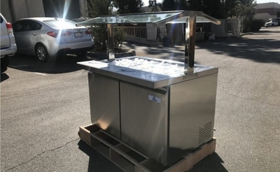 Salad Buffet Table Open Glass Cold Table Refrigerator Rental for rent in Argyle, TX