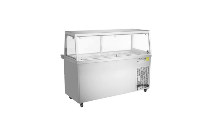 60 Inch Salad Bar Cold Food Table With Sneeze Guard Refrigerator Rental for rent in Pullman, WA