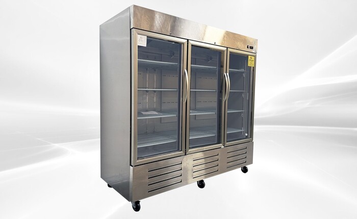 3 Glass Door Stainless Steel Commercial Refrigerator Rental for rent in Utopia, TX