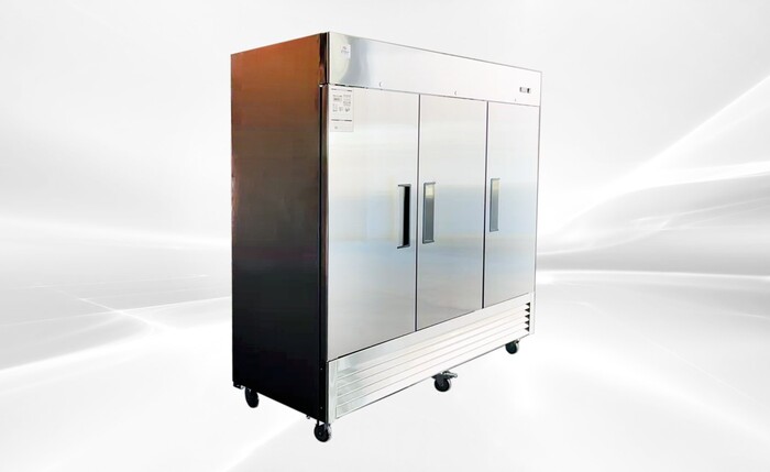Reach In Three Door Refrigerator Stainless Steel Interior Rental for rent in Summit, UT
