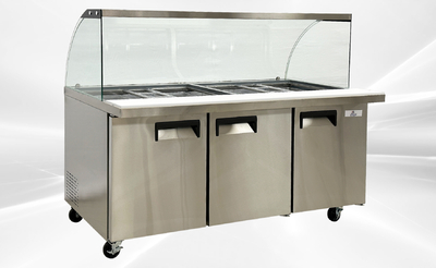 72 Inch Salad Bar Refrigerated Buffet Cold Table Refrigerator Rental for rent in Benjamin, TX