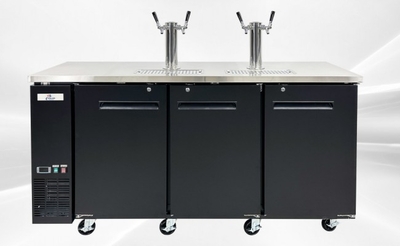 72 Inch Depth Kegerator Beer Dispenser 4 Tap Refrigerator Rental for rent in Mark, IL