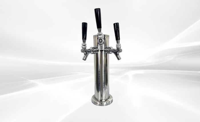Triple Faucet Beer Kegerator Dispenser Tap Refrigerator Rental