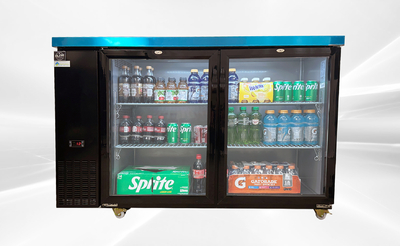 60 Inch Beer Black Glass Door Back Bar Cooler Case Refrigerator Rental for rent in Flat, TX