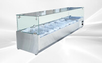 Countertop Stainless Steel 7 Pans Salad Showcase Refrigerator Rental for rent in Hooks, TX