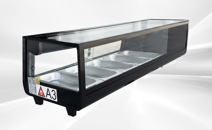 Black Refrigerated Display Case sushi refrigerator Rental for rent in Bath, IL