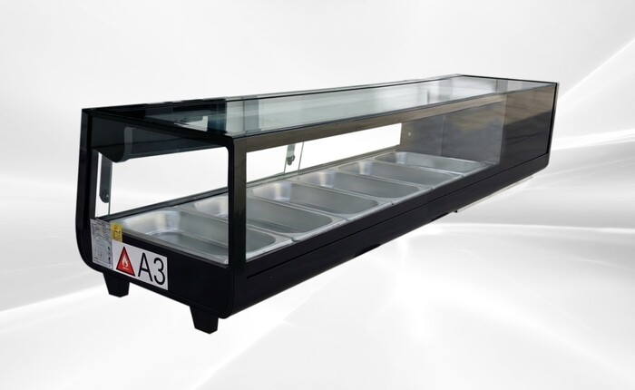 Black Refrigerated Display Case sushi refrigerator Rental for rent in Ruston, WA